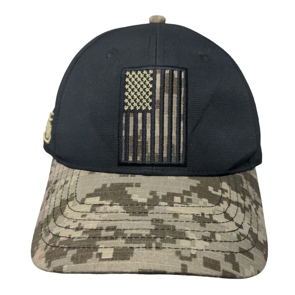American Flag Towsleys Strapback Hat Camo One Size Embroidered 6 Panel